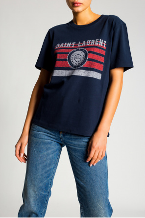 Saint Laurent T | shirt with logo - SchaferandweinerShops